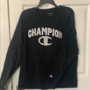 Champion Black Long Sleeve Shirt